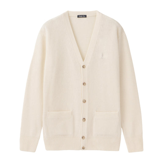 定番ラムウールカーディガン