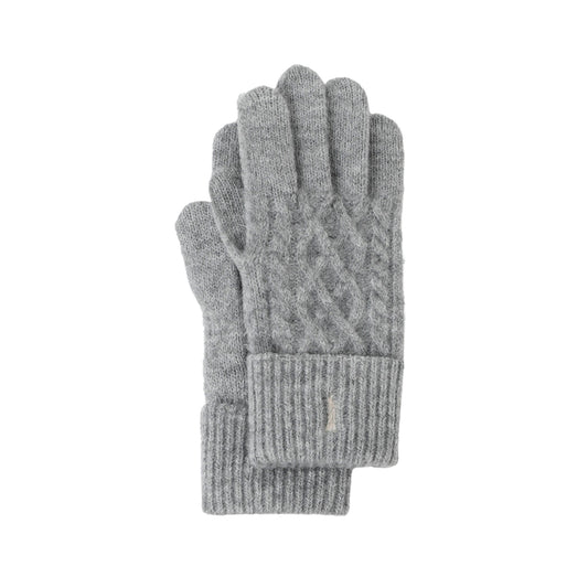 ケーブル柄手袋